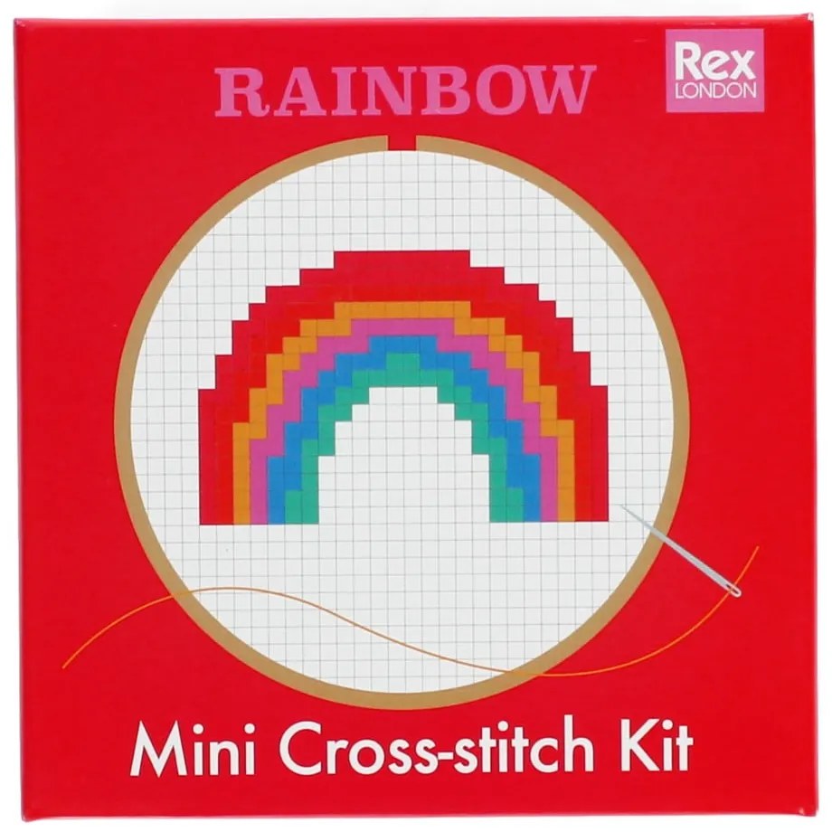 Set creativo punto-croce Cross-stitch Kit Rainbow - Rex London