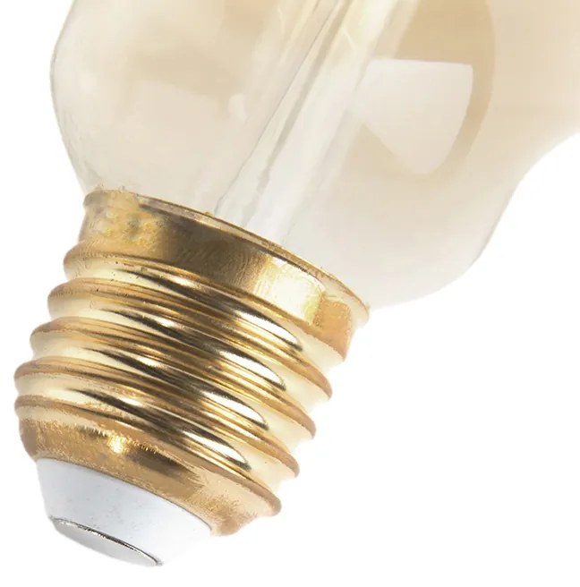 Set di 5 lampadine LED dimmerabili E27 G125 oro 5W 450lm 2200K