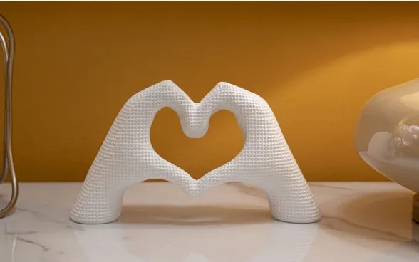 Scultura Lover White Cm 25X7,5X13,5