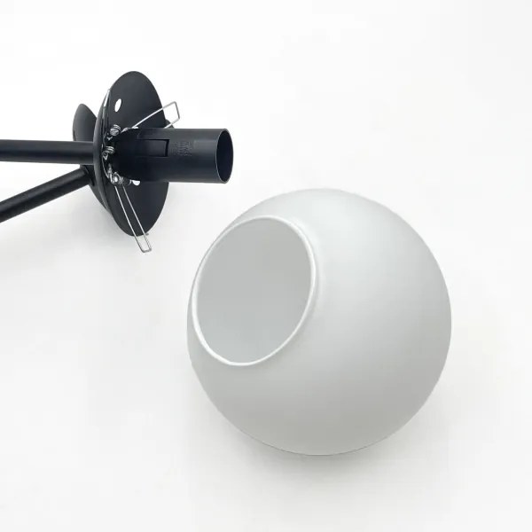 Brilagi - Plafoniera da soffitto MALIVA 4xE14/15W/230V nero/bianco