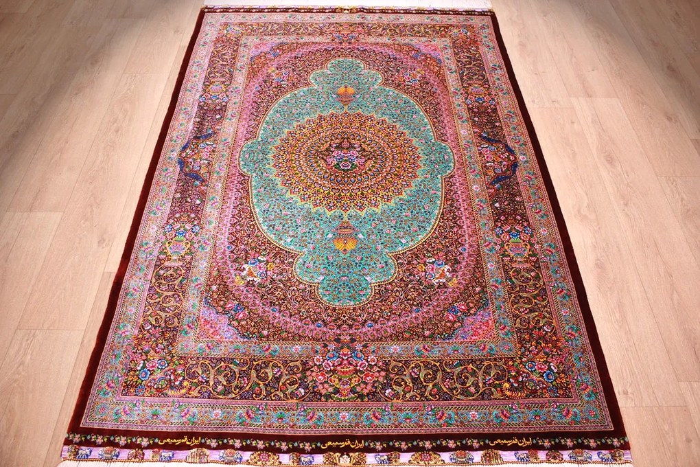 Ghom Tappeto 200 x 140 (Iran) Annodato A Mano