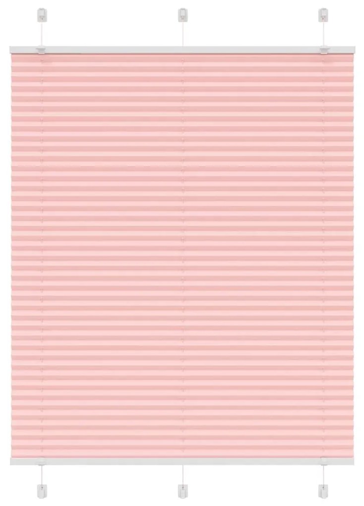 Tenda Plissettata Rosa 110x100 Cm Larghezza Tessuto 109,4 Cm /