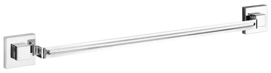 WENKO 22684100-Porta asciugamani VACUUM-LOC QUADRO ED 60,5x6 cm argento/cromo lucido