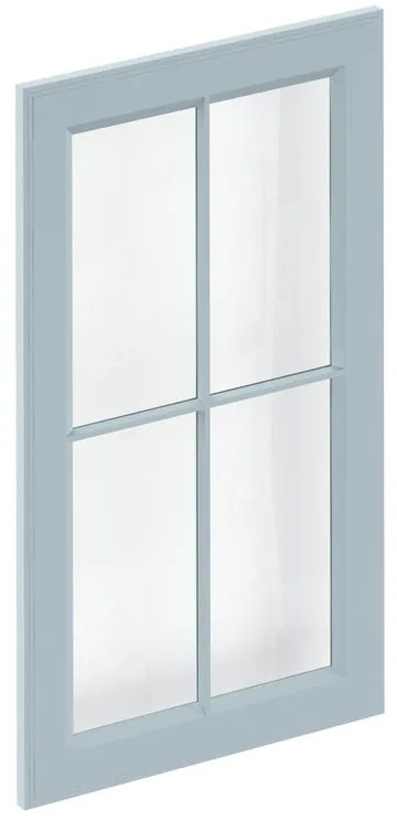 Anta per colonna DELINIA ID Oxford Windy con vetro L 45 x  H 77 cm blue opaco
