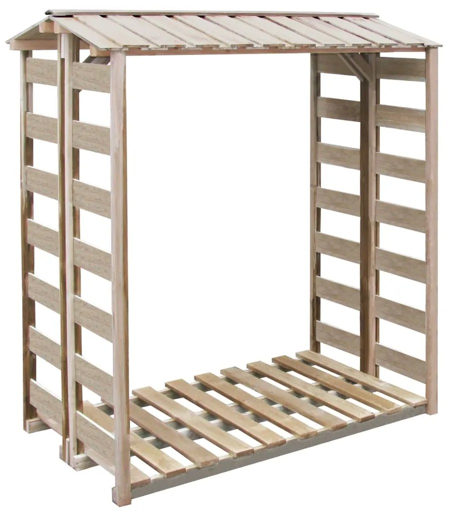 Deposito Per Legname Capanno 150x90x176 Cm Pino Impregnato /
