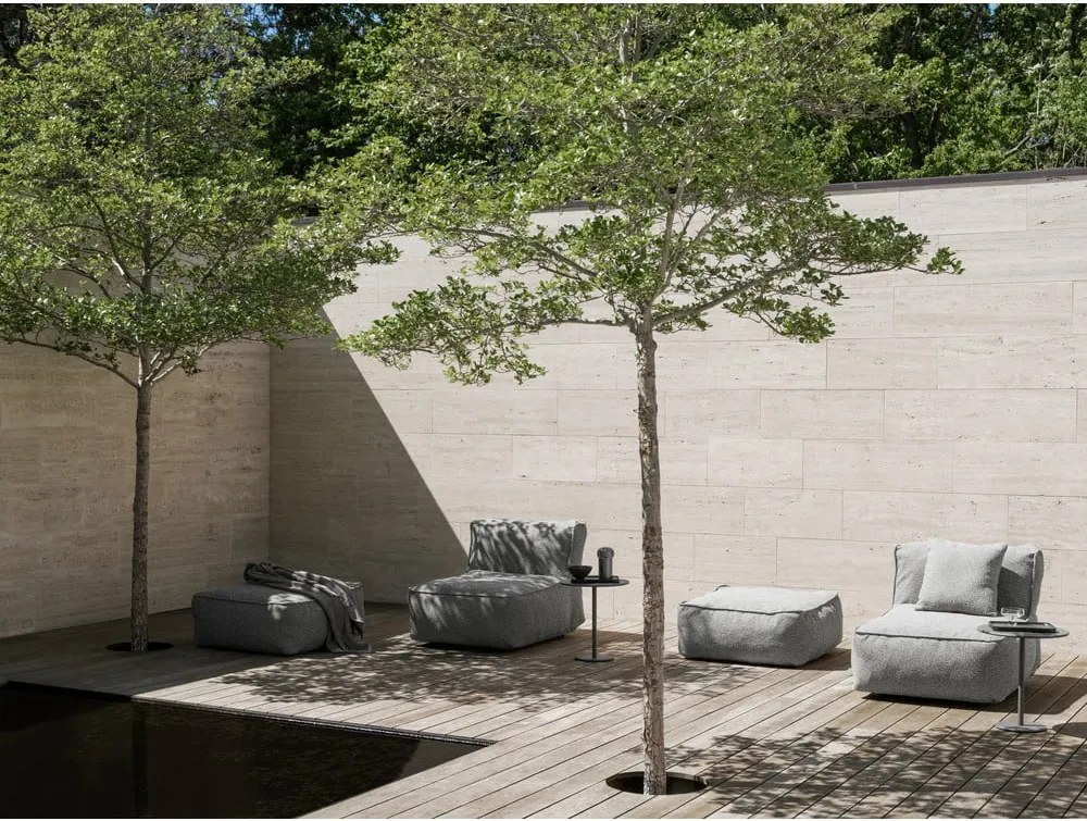 Modulo per divano da esterno grigio (con chaise lounge) Grow – Blomus