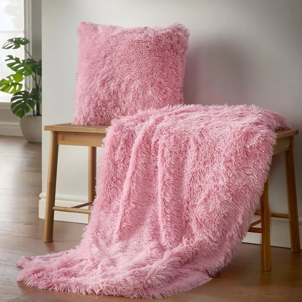 Coperta rosa in micropile 150x200 cm Cuddly – Catherine Lansfield