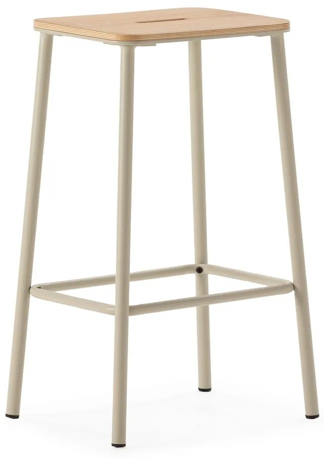 Set di sedie da bar color crema 2 pz (altezza della seduta 65 cm) Abba – Marckeric