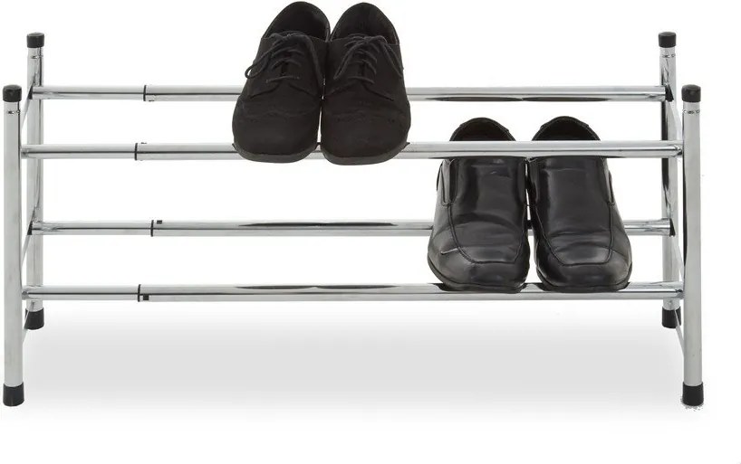 Scarpiera argentata in metallo allungabile – Premier Housewares