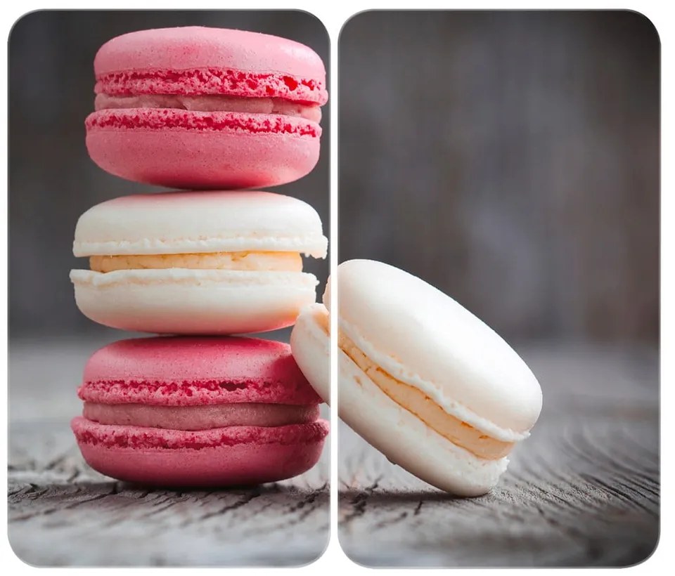 Set di 2 copri stufe in vetro, 52 x 30 cm Macarons - Wenko