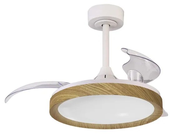 Ventilatore da soffitto Mistral Mini bianco, Ø 45 cm, CCT, dimmerabile, MANTRA IP20