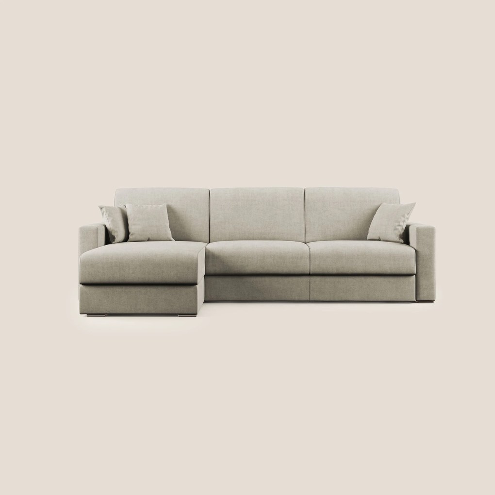 Best Divano letto angolare in tessuto impermeabile T02