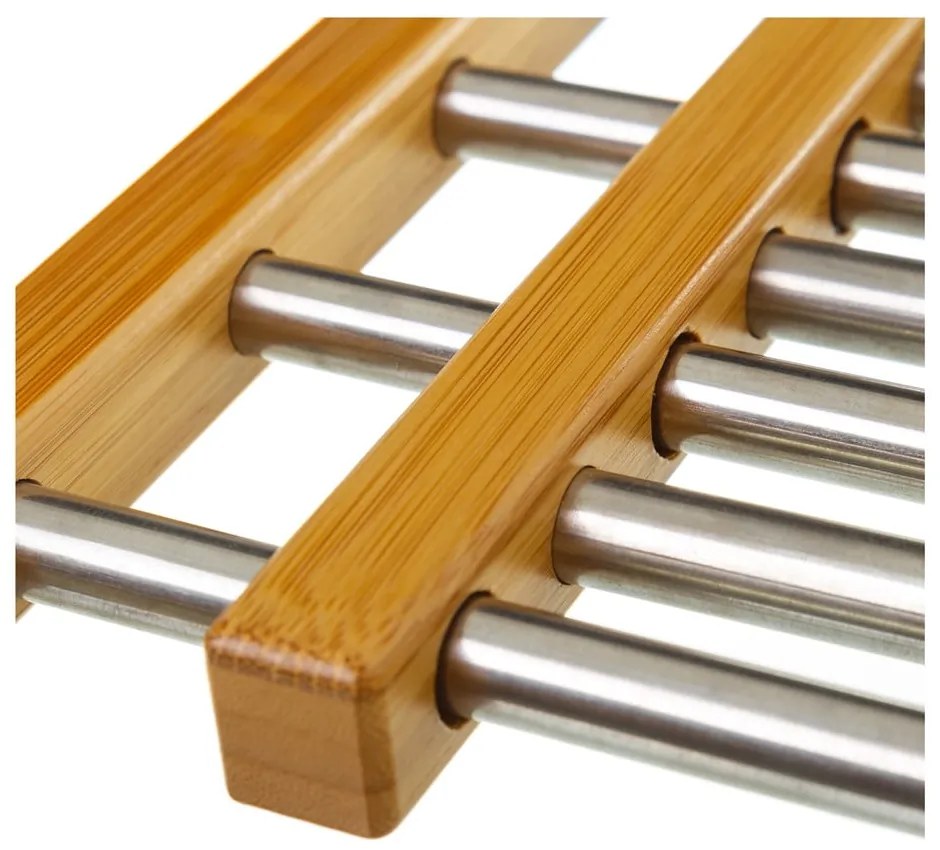 Tappeto regolabile in bambù e acciaio sotto le padelle calde - Casa Selección