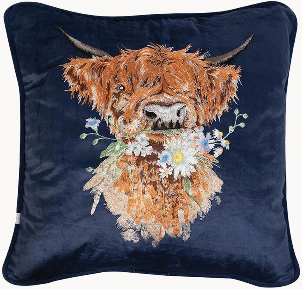 Copricuscino ricamato Daisy Coo