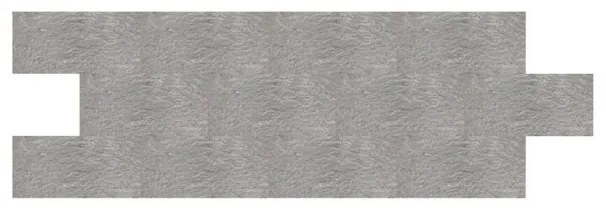 Pavimento Per Esterni Grès 15x30 Effetto Roccia Ardesia Grigio R11 Grès Porcellanato
