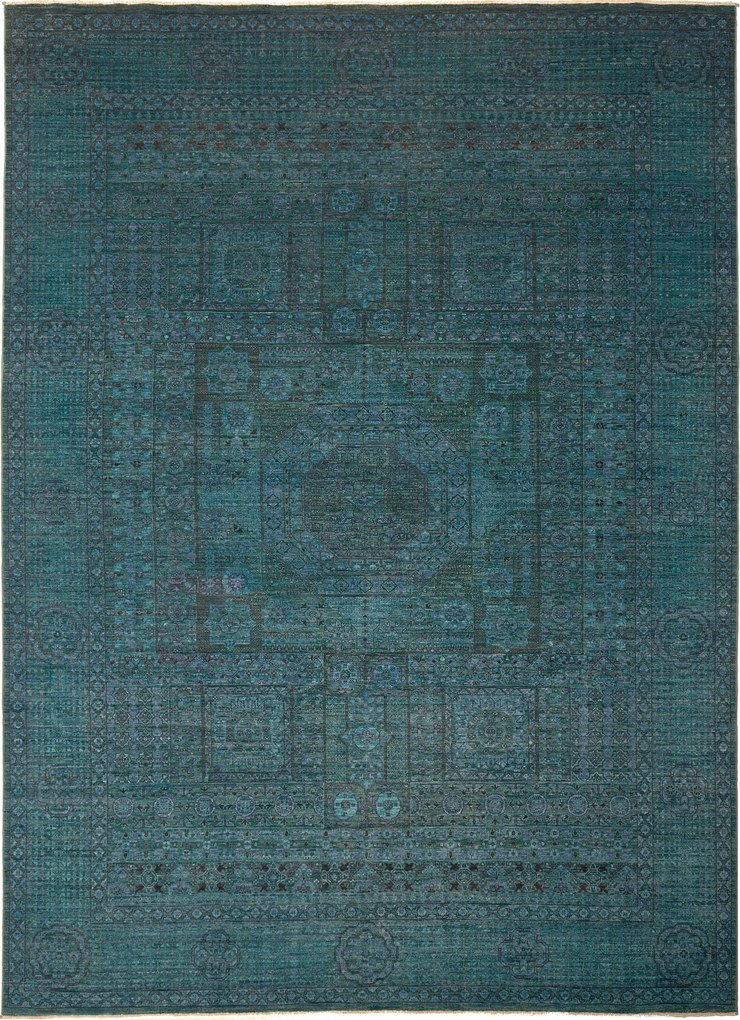 Mamluk Tappeto orientale 330 x 250 Verde (Pakistan) Annodato A Mano