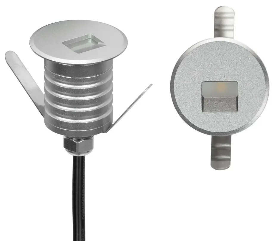 Faretto LED Acciaio 1W IP67 Professional LED OSRAM - per Gradini Colore  Bianco Caldo 2.700K