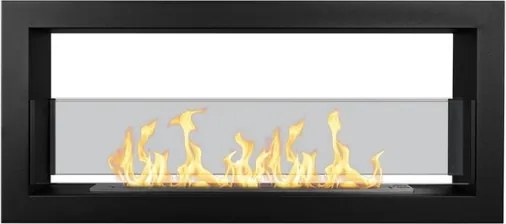 Camino a bioetanolo da incasso bifacciale biocamino 2 lati 90x40 cm MONTEFALCO 90