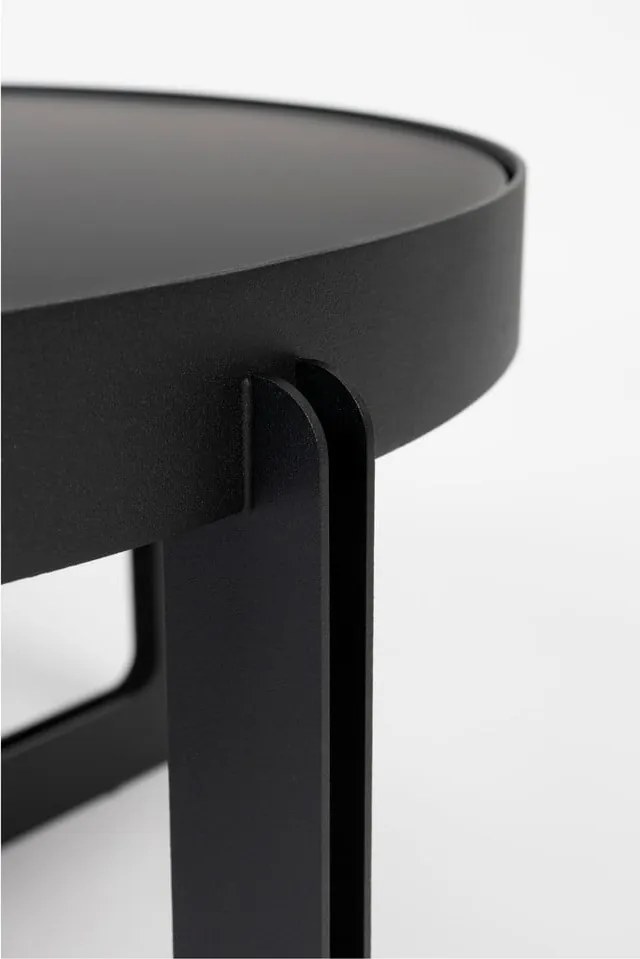 Tavolino da salotto rotondo nero Centre – Zuiver