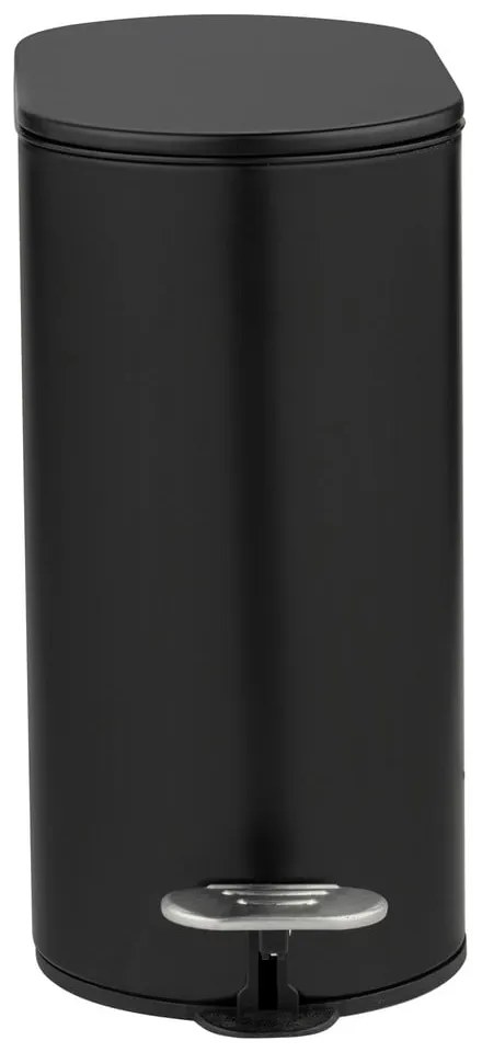 Cestino per la spazzatura nero opaco in acciaio con pedale 5 l Collungo – Wenko