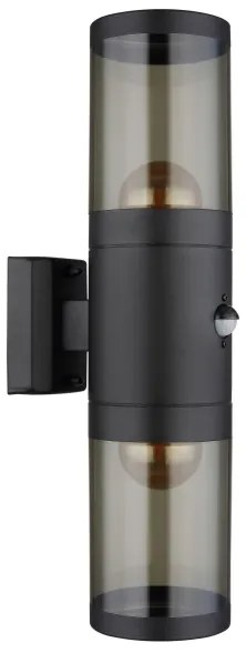 Globo 32014-2BS-Applique da esterno con sensore XELOO 2xE27/40W/230V IP44