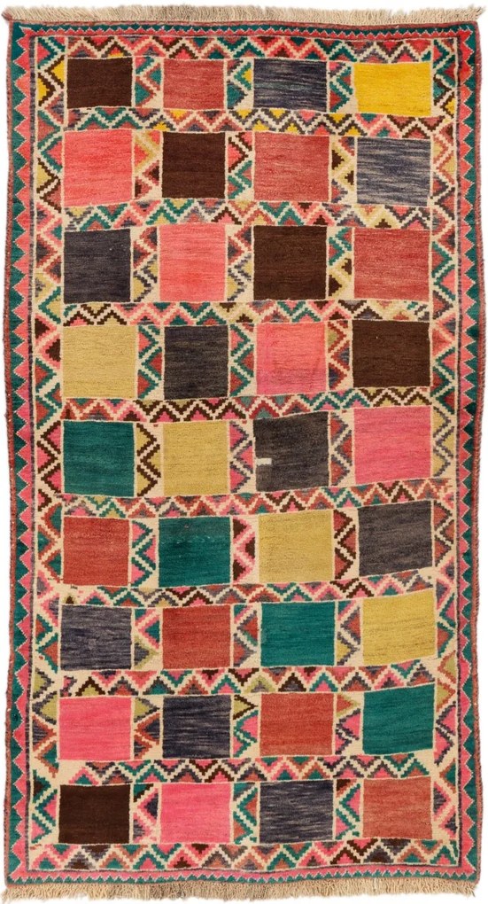 Gabbeh Tappeto persiano 100x190 (Iran) Annodato A Mano