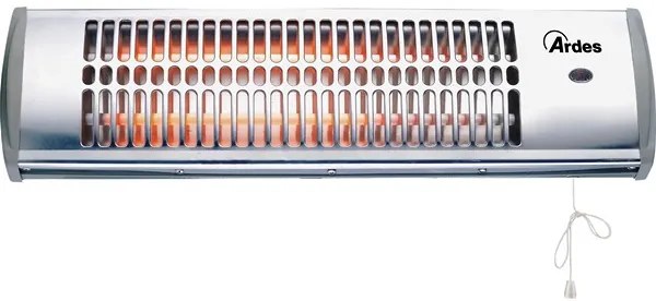 STUFA ELETTRICA AL QUARZO DA PARETE QUARTZ AR437B 1200W - SILVER
