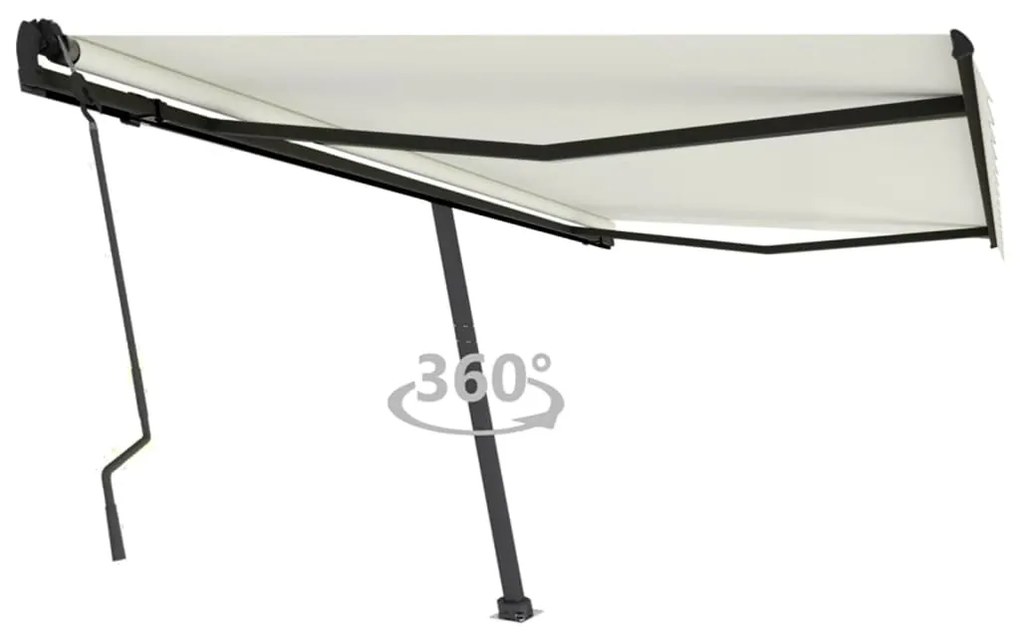 Tenda Da Sole Manuale Autoportante 450x300 Cm Crema /