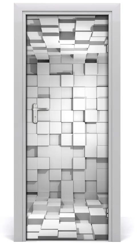 Adesivo per porta Cubi 75x205 cm