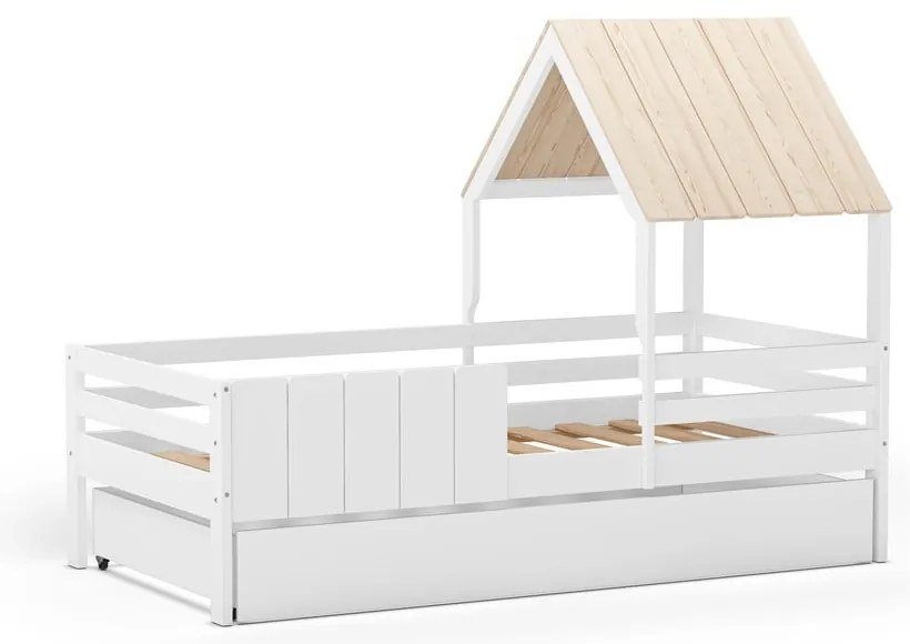 Contenitore sottoletto per bambini bianco 90x190 cm Valka – Marckeric