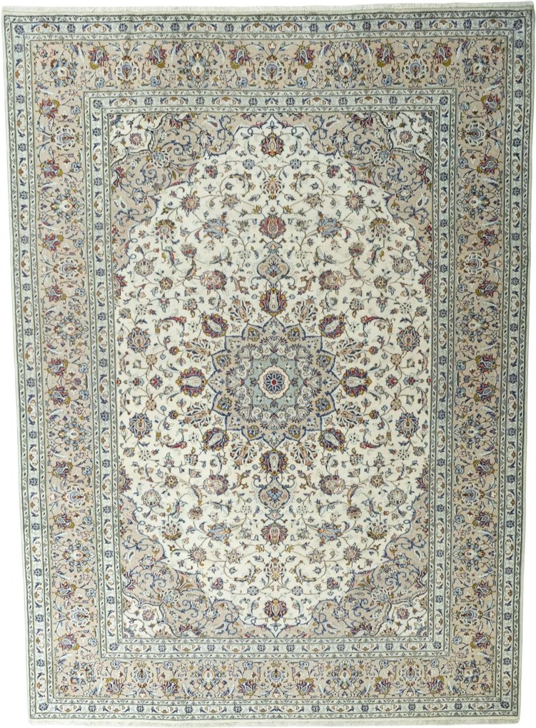 Kashan Tappeto persiano 250 x 340 Beige (Iran) Annodato A Mano