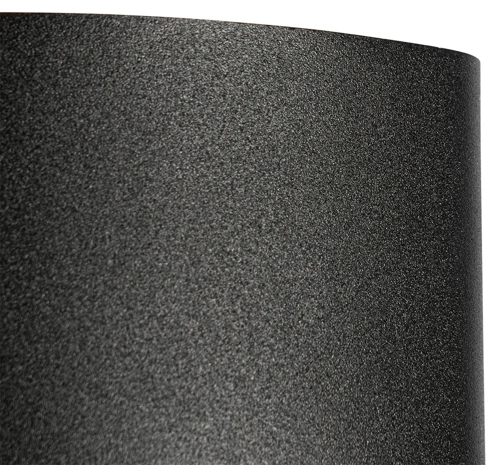 Lampada da parete per esterni nera con LED 4 luci IP54 - Silly