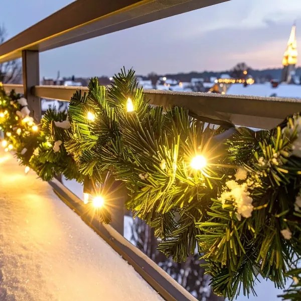 Brilagi - Ghirlanda natalizia per esterni LED/3xAA 300 cm IP44