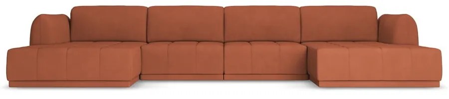 Divano angolare arancione Hoku – Makamii