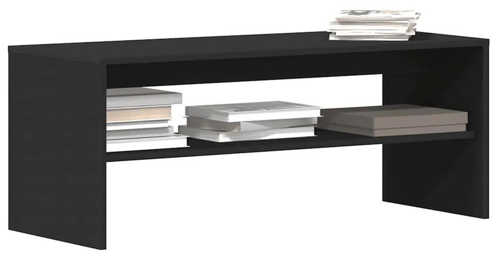 Mobile Porta Tv Nero 100x40x40 Cm İn Legno Multistrato /