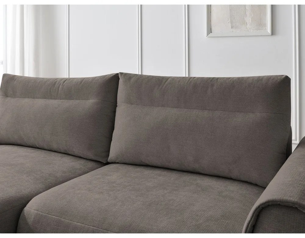 Divano angolare marrone Aden – Bobochic Paris