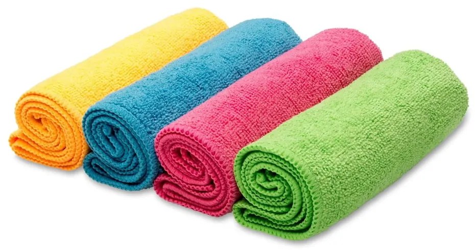 Set di 4 panni in microfibra , 30 x 30 cm Colors - Vileda