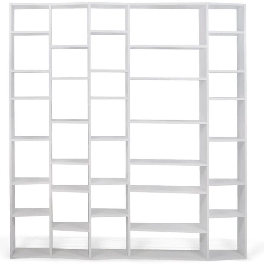 Libreria bianca 216x224 cm Valsa – TemaHome