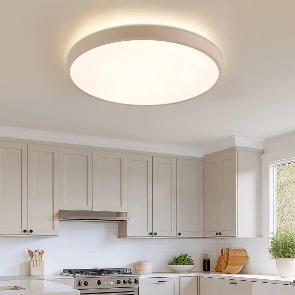 Brilagi - Lampada dimmerabile GLASS POOL DOUBLE LED/80W/230V 60 cm beige + telecomando