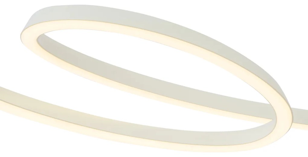 Lampada a sospensione scandinava beige 110 cm con LED dimmerabile a 3 livelli - Circuit