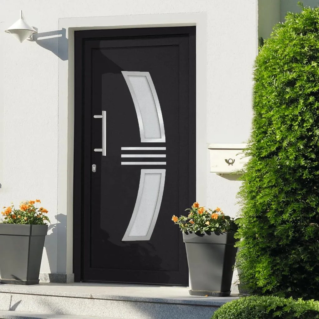 Porta Di Ingresso Antracite 108x208 Cm /