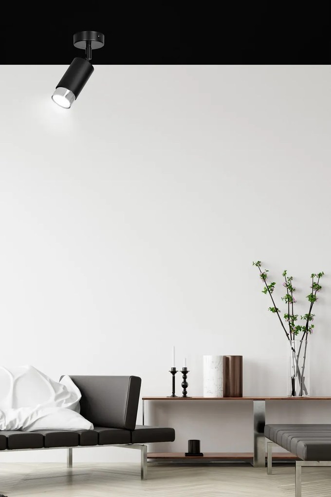 Lampada da soffitto e parete in Acciaio HIRO GU10