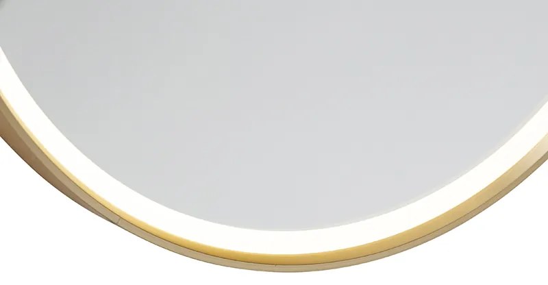 Specchio da bagno moderno oro con LED IP44 con specchio - Miral