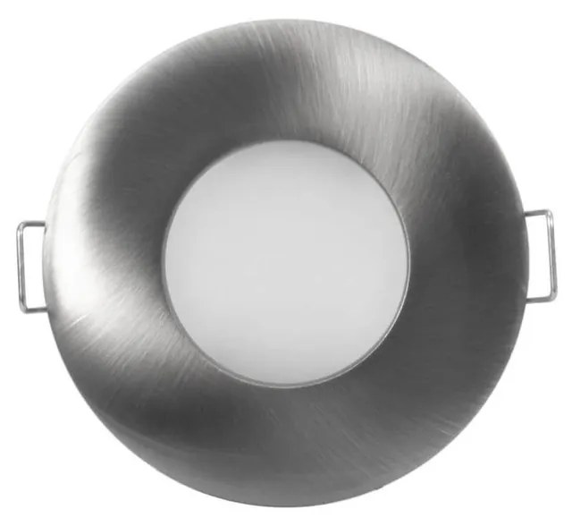 Portafaretto IP65 Tondo da Incasso per GU10 Foro Ø70mm Acciaio Inox