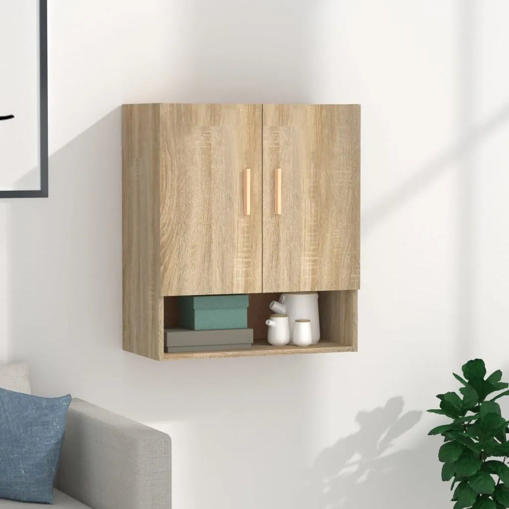 Armadietto A Muro Rovere Sonoma 60x31x70 Cm Legno Multistrato /