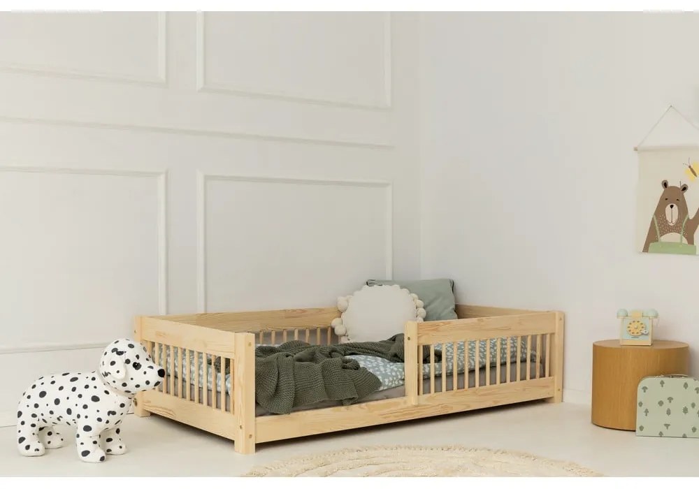Letto per bambini in legno di pino in colore naturale 70x160 cm Mila CPW - Adeko