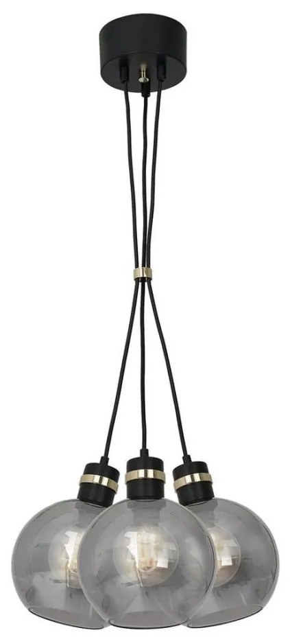 Lampadario su fune OMEGA 3xE27/60W/230V