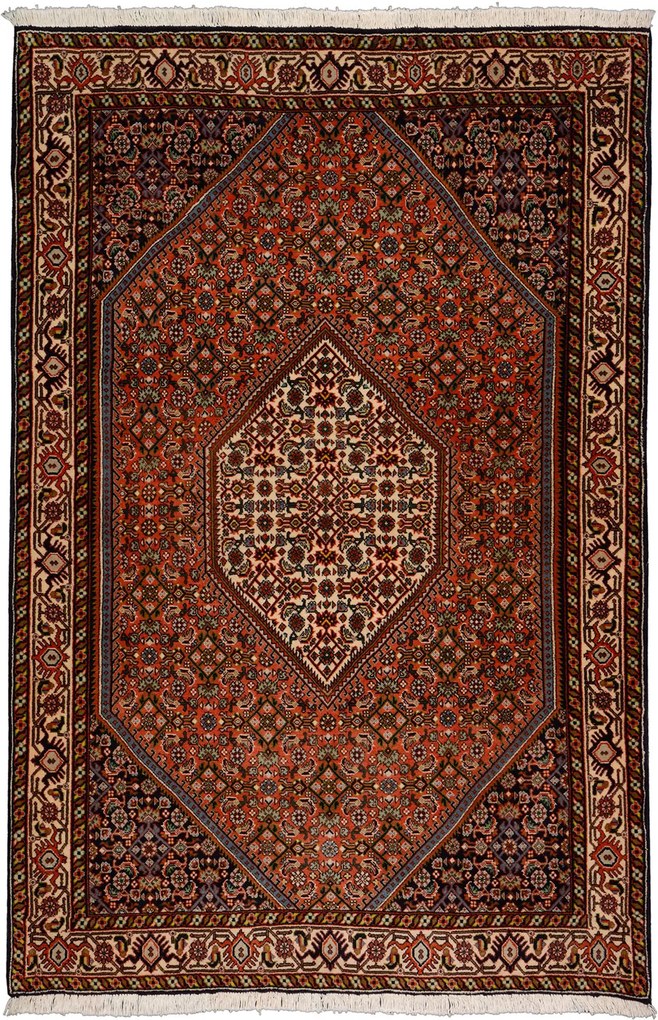 Bidjar Tappeto persiano 110 x 170 Rosso (Iran) Annodato A Mano
