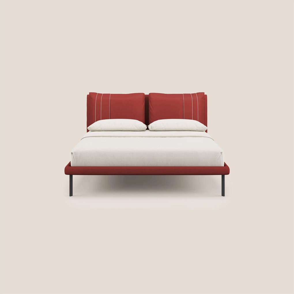 Giselle letto moderno con cuscini testata regolabili con tasche in microfibra impermeabile T11