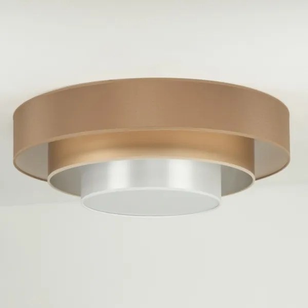 Duolla - Plafoniera LED LUNETA LED/26W/230V diametro 60 cm 4000K marrone/oro